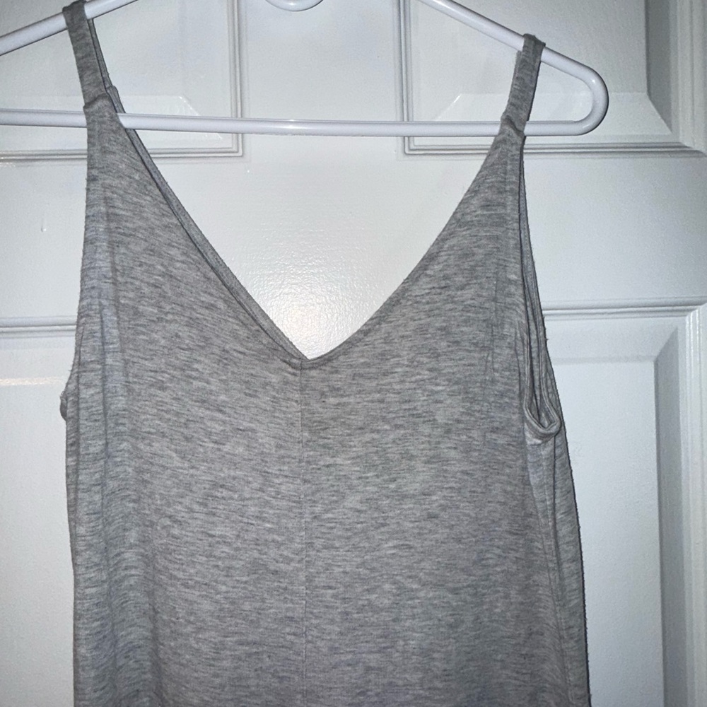 NWOT Athleta Nighttime Bliss Heather Grey Sleep V-Neck Tencel Romper Size: XS - Picture 5 of 11